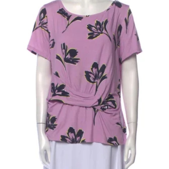 St. John Tops - NWOT St. John Short Sleeve Floral Blouse